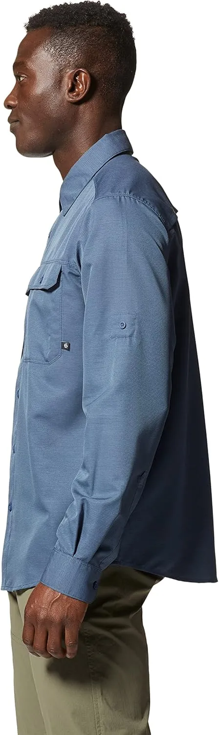 Mountain Hardwear Men's Canyon Long Sleeve Shirt for Camping, Hiking, and Everyday Wear | Moisture-Wicking and Breathable