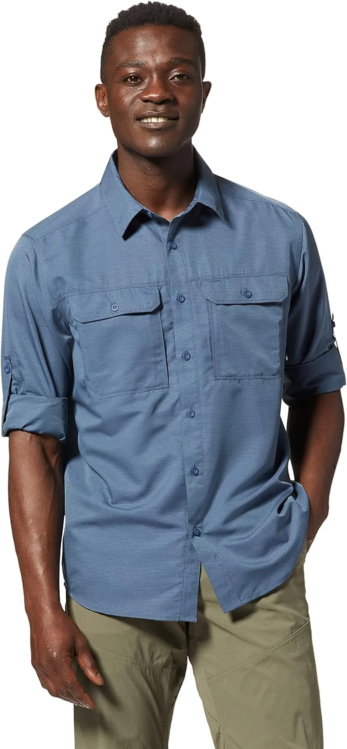 Mountain Hardwear Men's Canyon Long Sleeve Shirt for Camping, Hiking, and Everyday Wear | Moisture-Wicking and Breathable