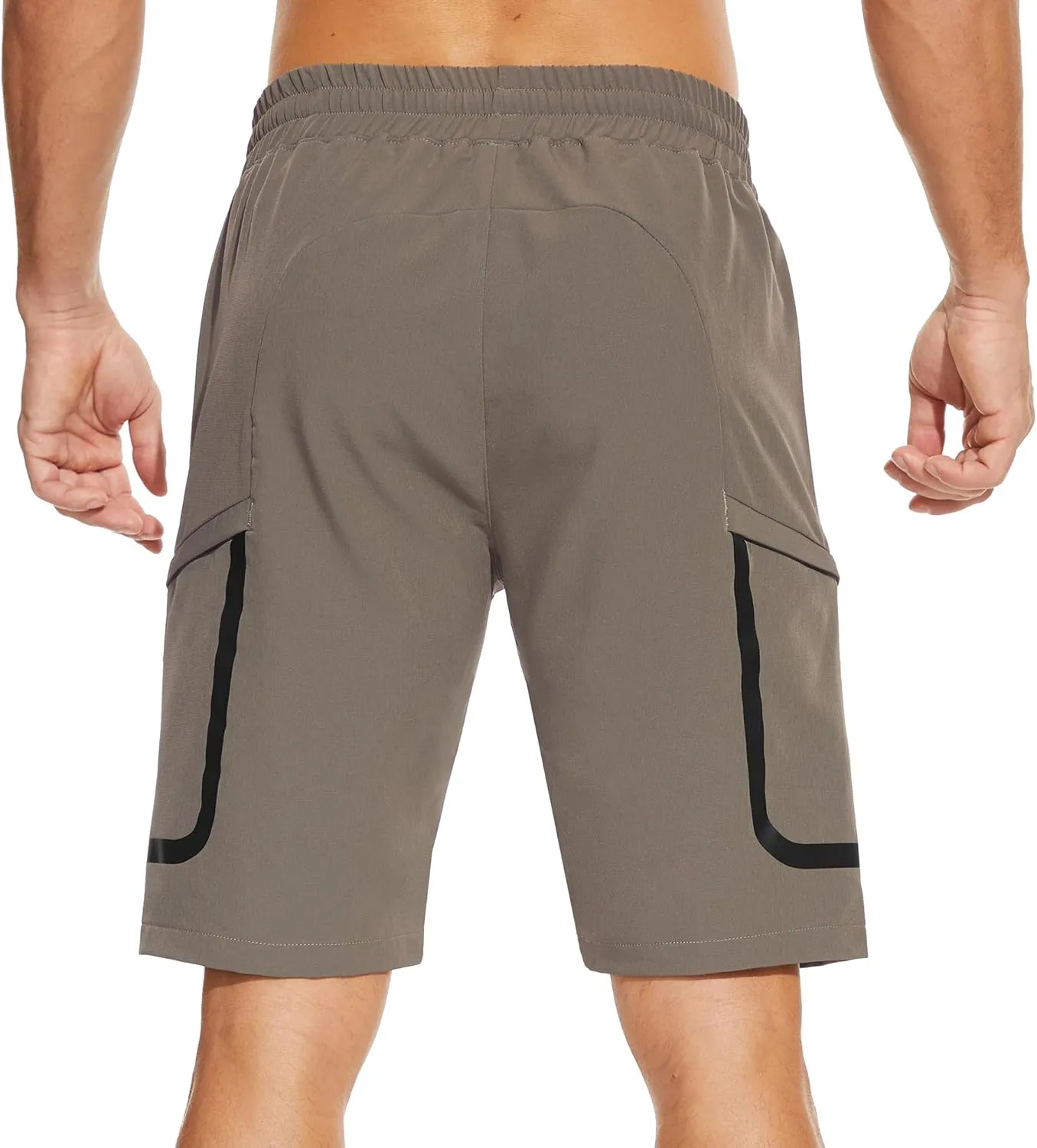 MOURCE Mens Hiking Shorts 9 Inch Inseam Quick Dry Lightweight Stretch Elastic Waist Outdoor Men Golf Shorts Fishing Camping