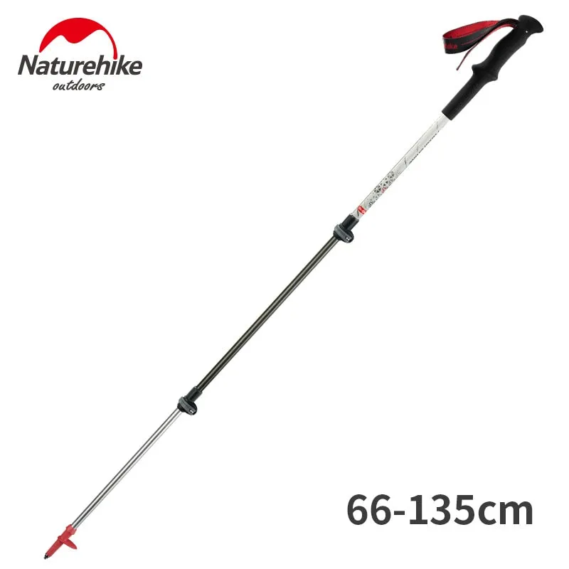 Naturehike Carbon Fiber   Aluminum Alloy Walking Stick Pole Lightweight Camping Trekking Pole Hiking