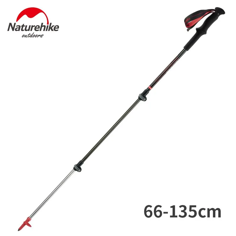 Naturehike Carbon Fiber   Aluminum Alloy Walking Stick Pole Lightweight Camping Trekking Pole Hiking