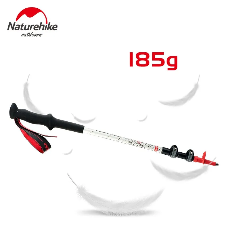 Naturehike Carbon Fiber   Aluminum Alloy Walking Stick Pole Lightweight Camping Trekking Pole Hiking