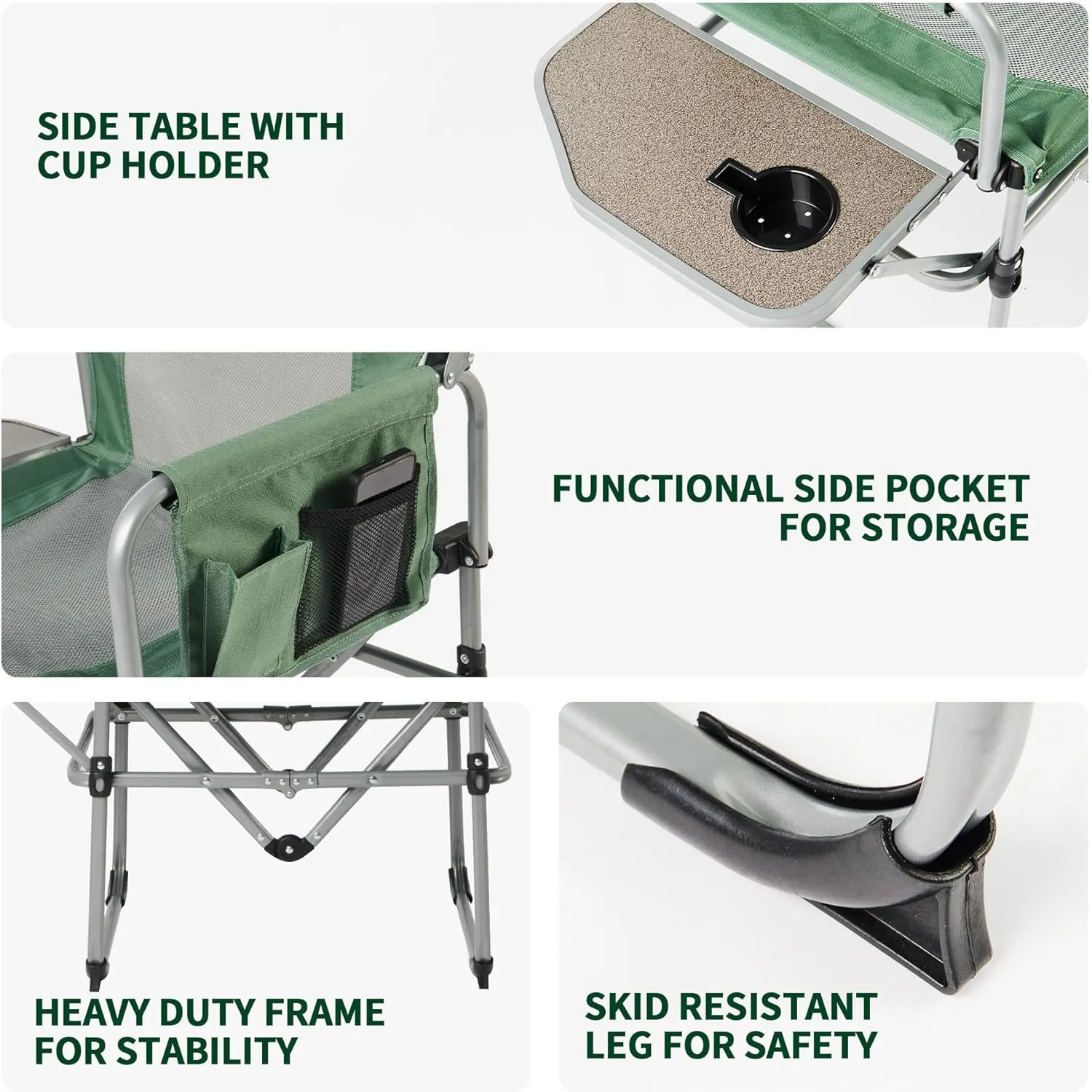 Naturehike HIGHLAND Director Chair Portable Ultralight Foldable Directors Seat up to 150kg Max Load Camping Outdoor Heavy Duty Folding Nature Hike
