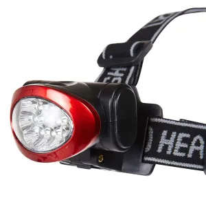 New MultiTech 10 Led Headlamp, 30 lumens of output, 8 super bright white LED lights, and 2 red blinking LED lights! RED