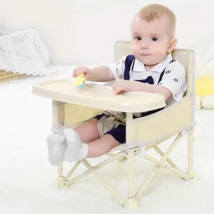New Stylish Adjustable Footrest and Detachable Cushion for Comfortable Feeding, Perfect for Growing Babies