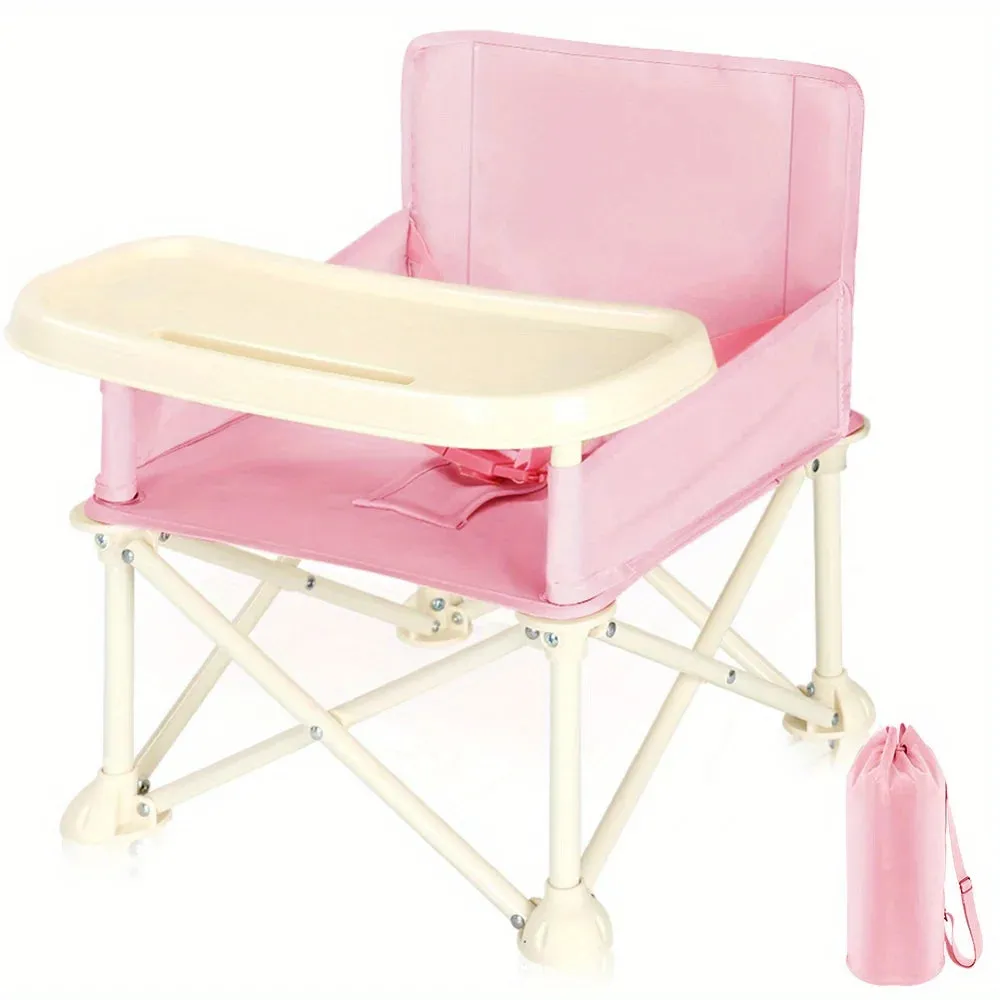 New Stylish Adjustable Footrest and Detachable Cushion for Comfortable Feeding, Perfect for Growing Babies