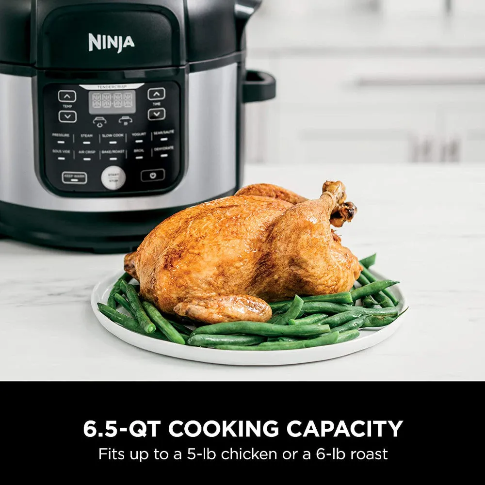 NINJA Foodi 11-in-1 Pro 6.5 qt. Pressure Cooker & Air Fryer - Factory serviced with Home Essentials warranty - FD302