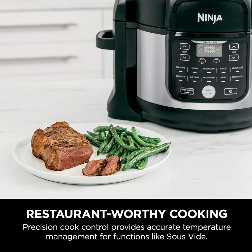 NINJA Foodi 11-in-1 Pro 6.5 qt. Pressure Cooker & Air Fryer - Factory serviced with Home Essentials warranty - FD302