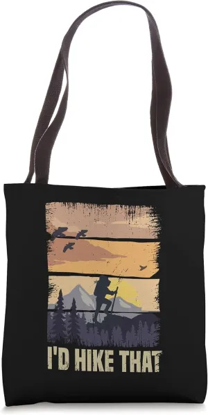 Nomadic Mountain and Forest Hiking Camping Sayings Tote Bag
