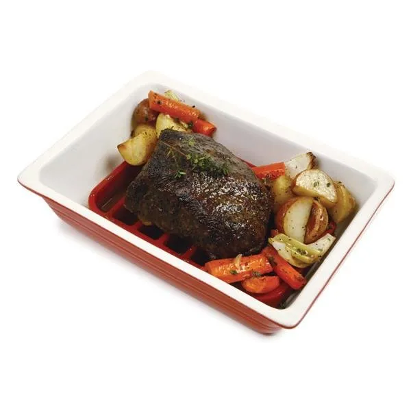 Norpro 9" x 6" Nonstick Silicone Rectangle Roast Rack and Trivet