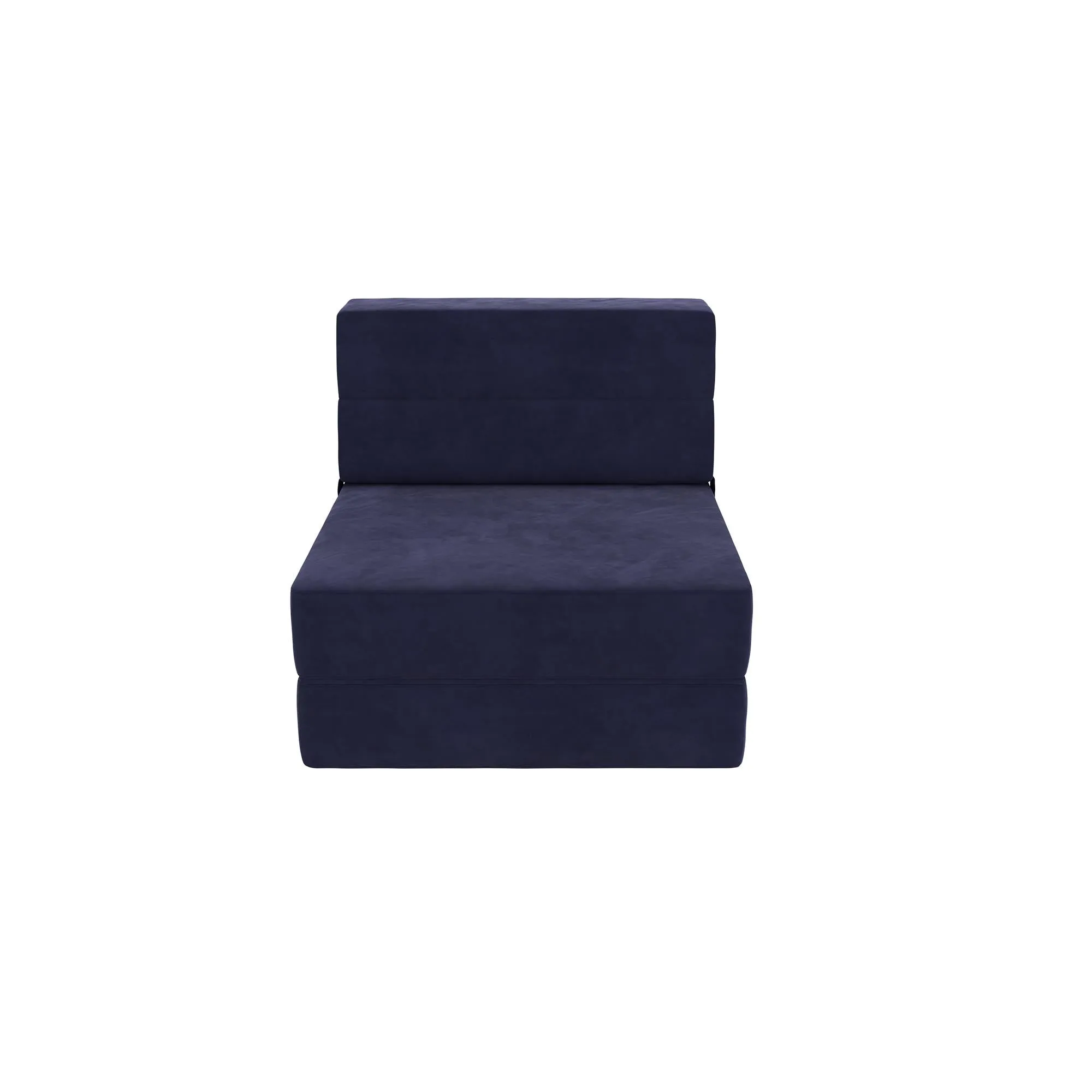 Novogratz The Flower Microfiber Modular Chair & Lounger - Navy Blue|Fauteuil modulaire et chaise longue The Flower de Novogratz en microfibre - bleu marine