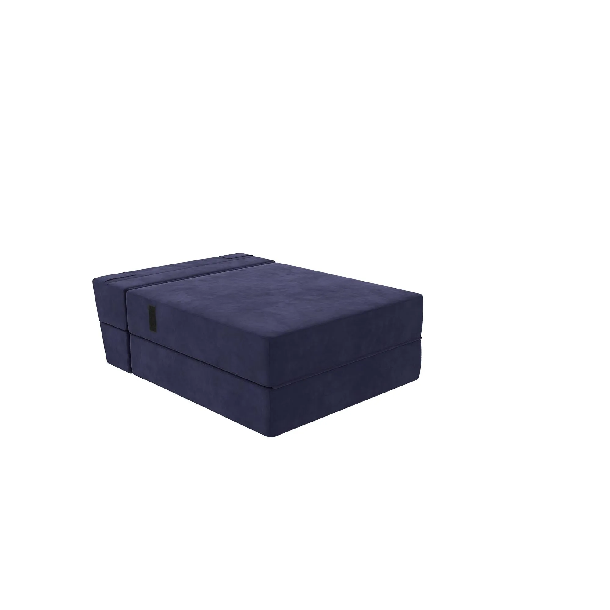 Novogratz The Flower Microfiber Modular Chair & Lounger - Navy Blue|Fauteuil modulaire et chaise longue The Flower de Novogratz en microfibre - bleu marine