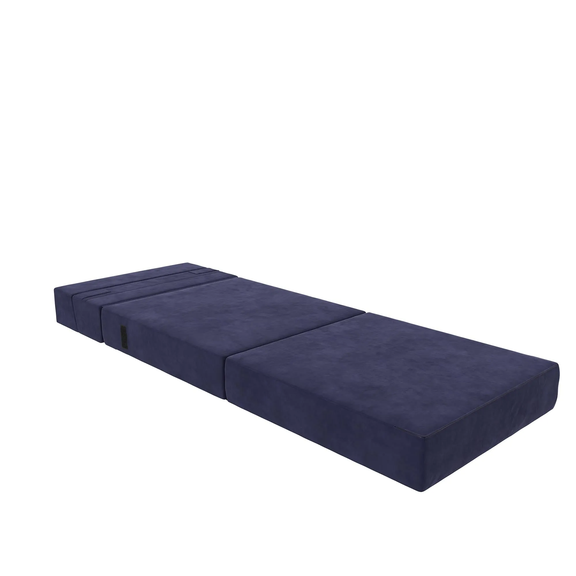 Novogratz The Flower Microfiber Modular Chair & Lounger - Navy Blue|Fauteuil modulaire et chaise longue The Flower de Novogratz en microfibre - bleu marine