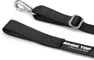 One Hooks Adjustable Bimini Boat Top Straps,38"~70"Marine Awning Webbing Straps,with 316 Stainless Stee Heavy Duty Snap Hooks,Boat Awning Hardware Accessories,Premium Boat Canopy Nylon Strap,Pack of 2