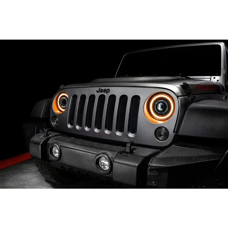 ORACLE Lighting 07-18 Jeep Wrangler JK Oculus 7in. Switchback Bi-LED Projector Headlights