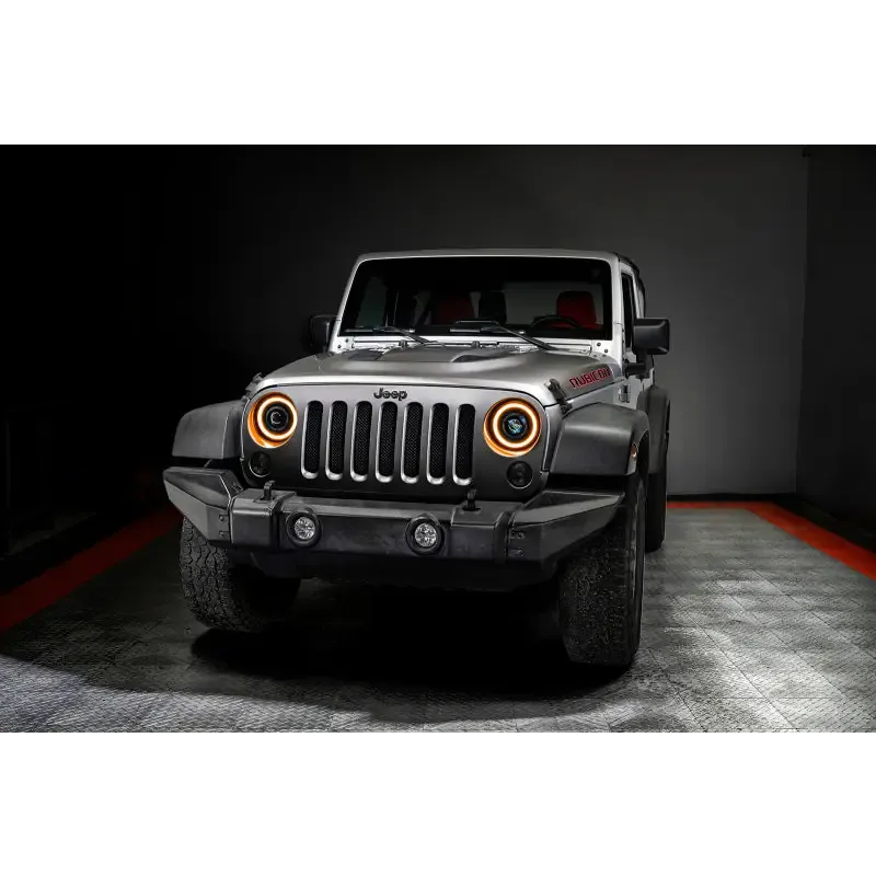 ORACLE Lighting 07-18 Jeep Wrangler JK Oculus 7in. Switchback Bi-LED Projector Headlights