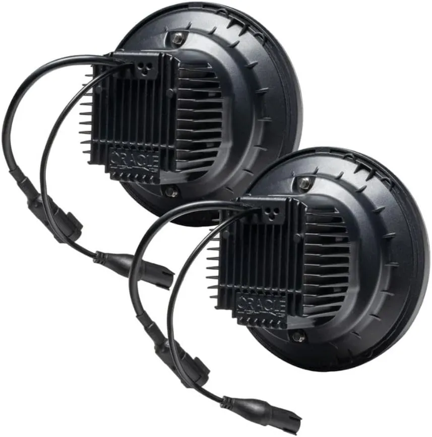 ORACLE Lighting 5876-023 Oculus Switchback Bi-LED Projector Headlights fits 2007 2018 Wrangler JK - 1 Pair 7" Headlights, Optimum Light Distribution & Beam Angle