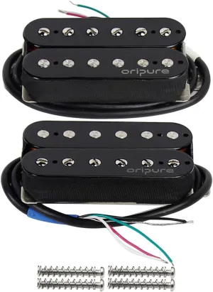 OriPure Alnico 5 Guitar Humbucker Pickups Black Neck Pickup   Bridge Pickup Set