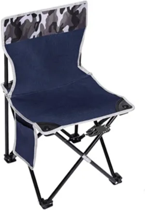 Outdoor Folding Chair Camping Fishing Folding Stool Stall Chair Stool Camping Chair/Blue/65X35X34Cm
