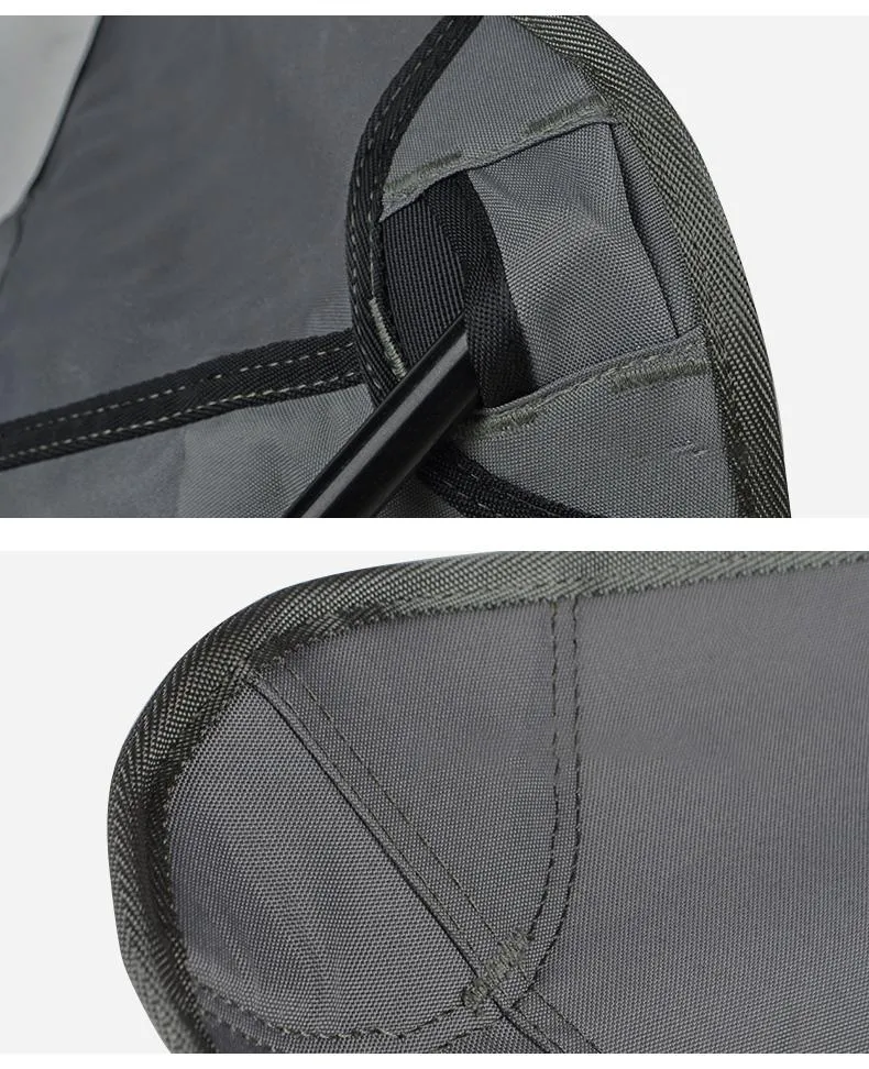 Outdoor Hiking Camping Beach Portable Folding Swivel Chair Carry Bag Black