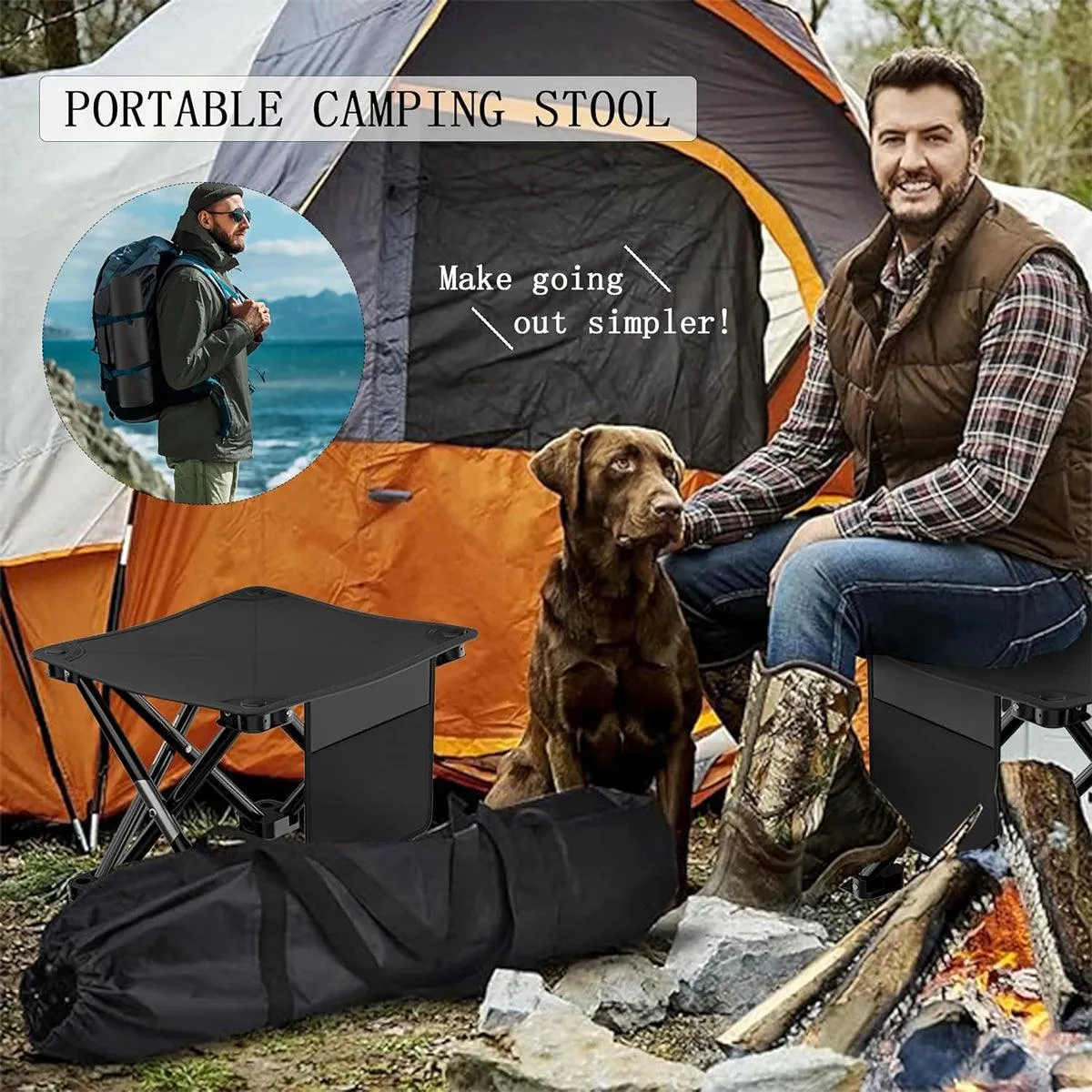 Outdoor Portable Folding Chair Camping Fishing Travel Chair Lightweight Folding