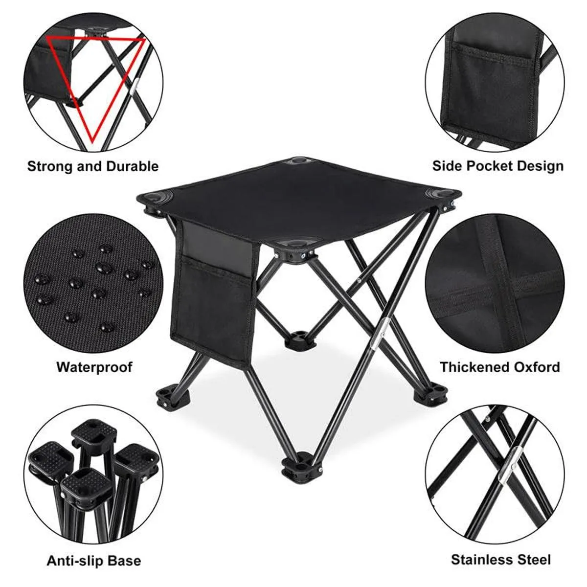 Outdoor Portable Folding Chair Camping Fishing Travel Chair Lightweight Folding