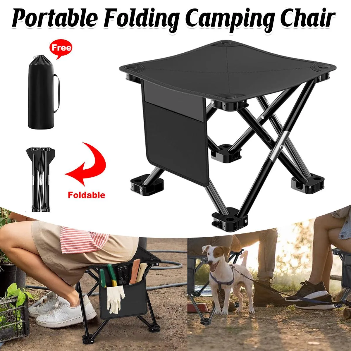 Outdoor Portable Folding Chair Camping Fishing Travel Chair Lightweight Folding