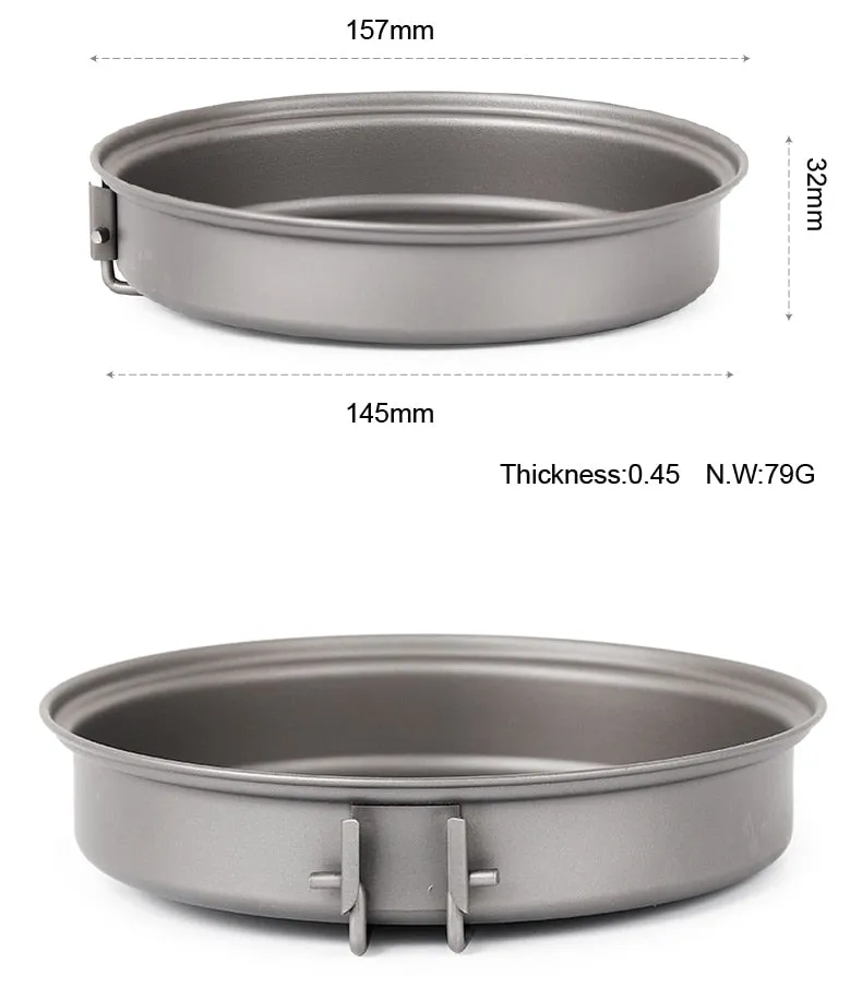 Outdoor Responsive service Cookware Flash pricing Titanium