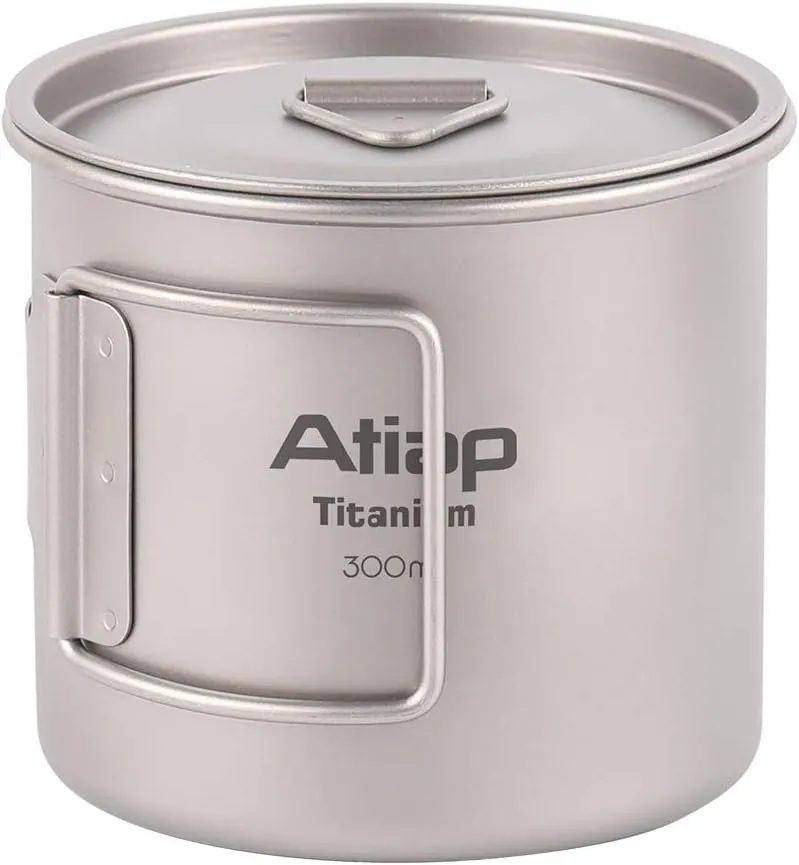 Outdoor Titanium Cup Mug Pots Portable Cup Mug Camping Picnic Water Cup Tableware Coffee Tea Pot