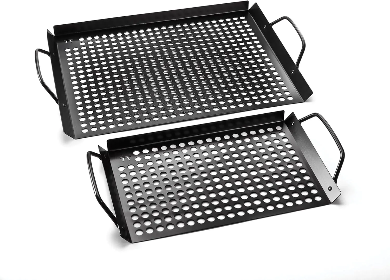 Outset 76452 Non-Stick Grilling and Bbq Grid, 7" x 11", 14" x 11", Set of 2 Black