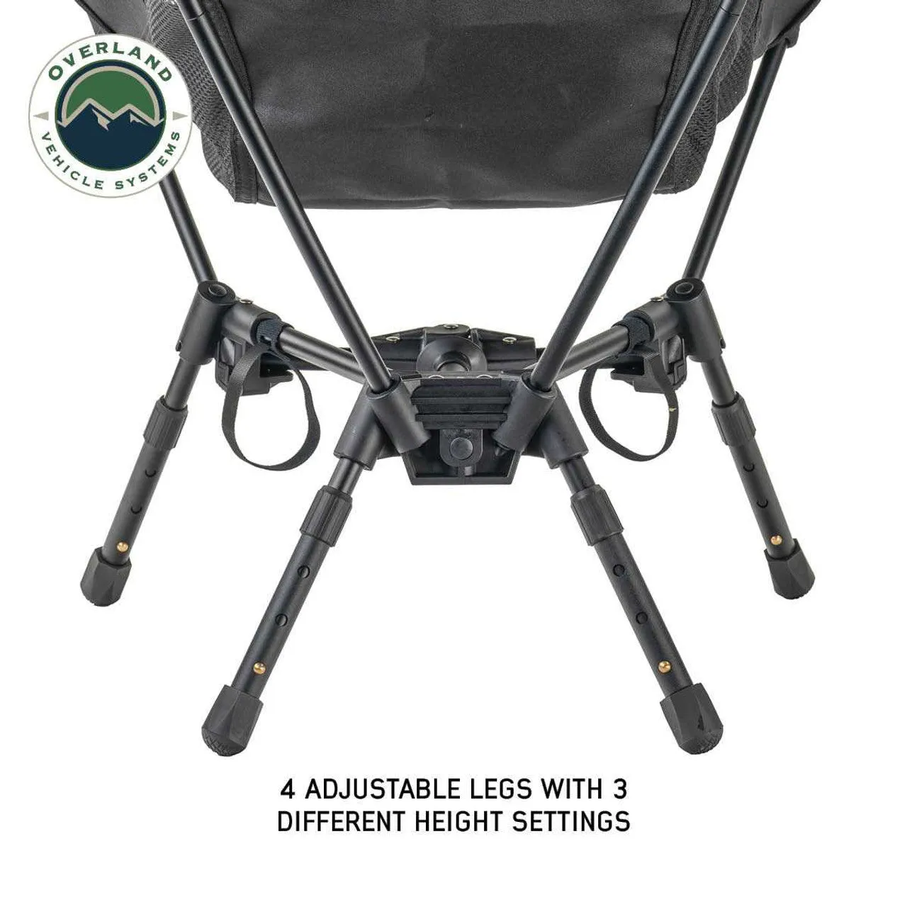 Overland Vehicle Systems Compact Camping Chair with Collapsible Aluminum Frame
