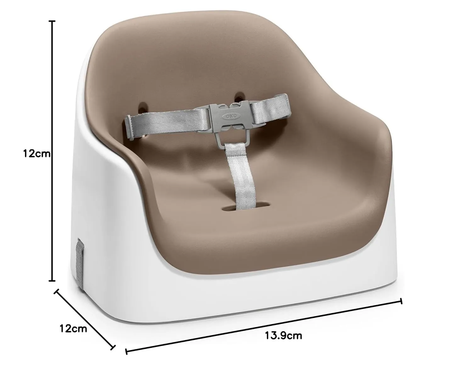 OXO Tot Nest Booster Seat with Removable Cushion, Taupe
