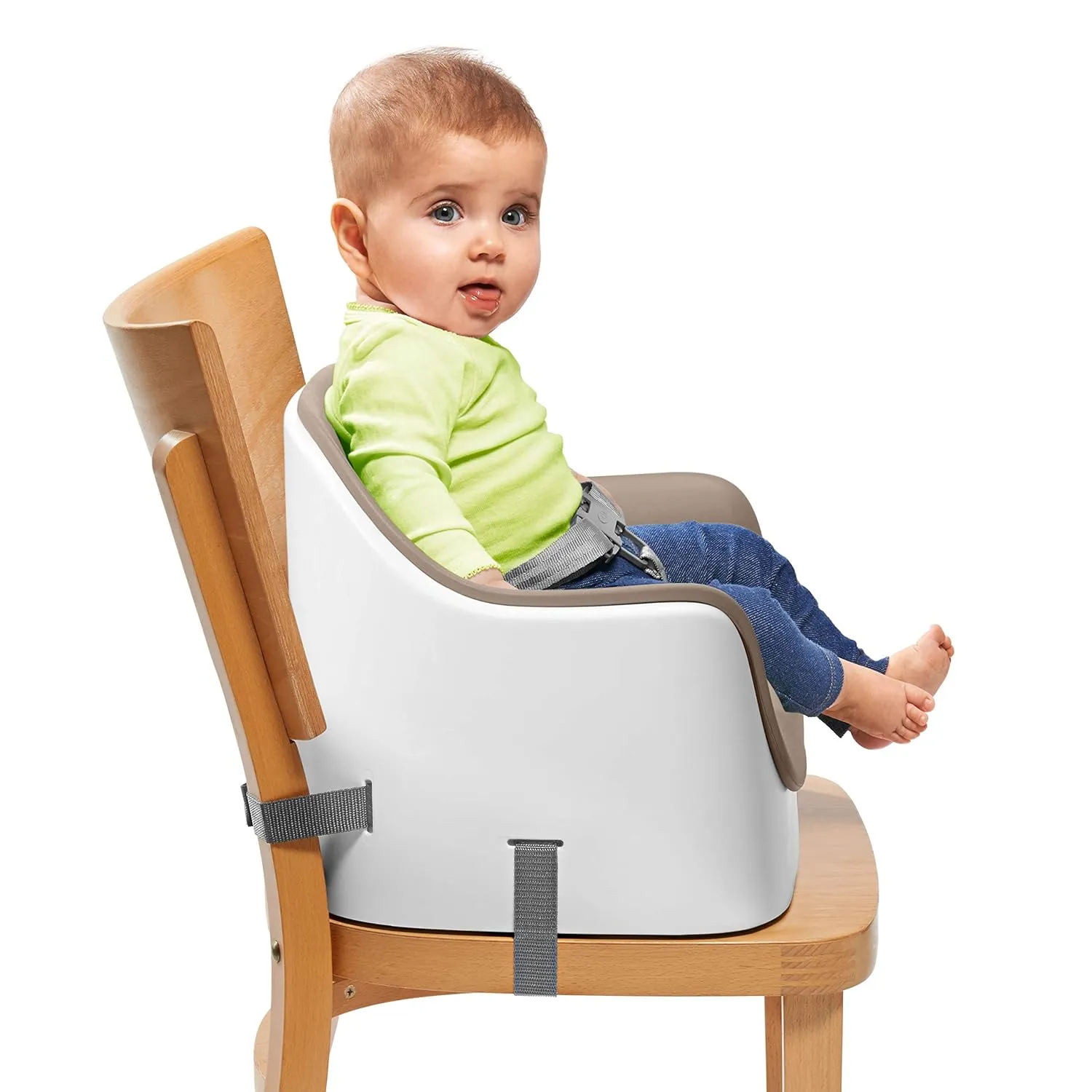 OXO Tot Nest Booster Seat with Removable Cushion, Taupe