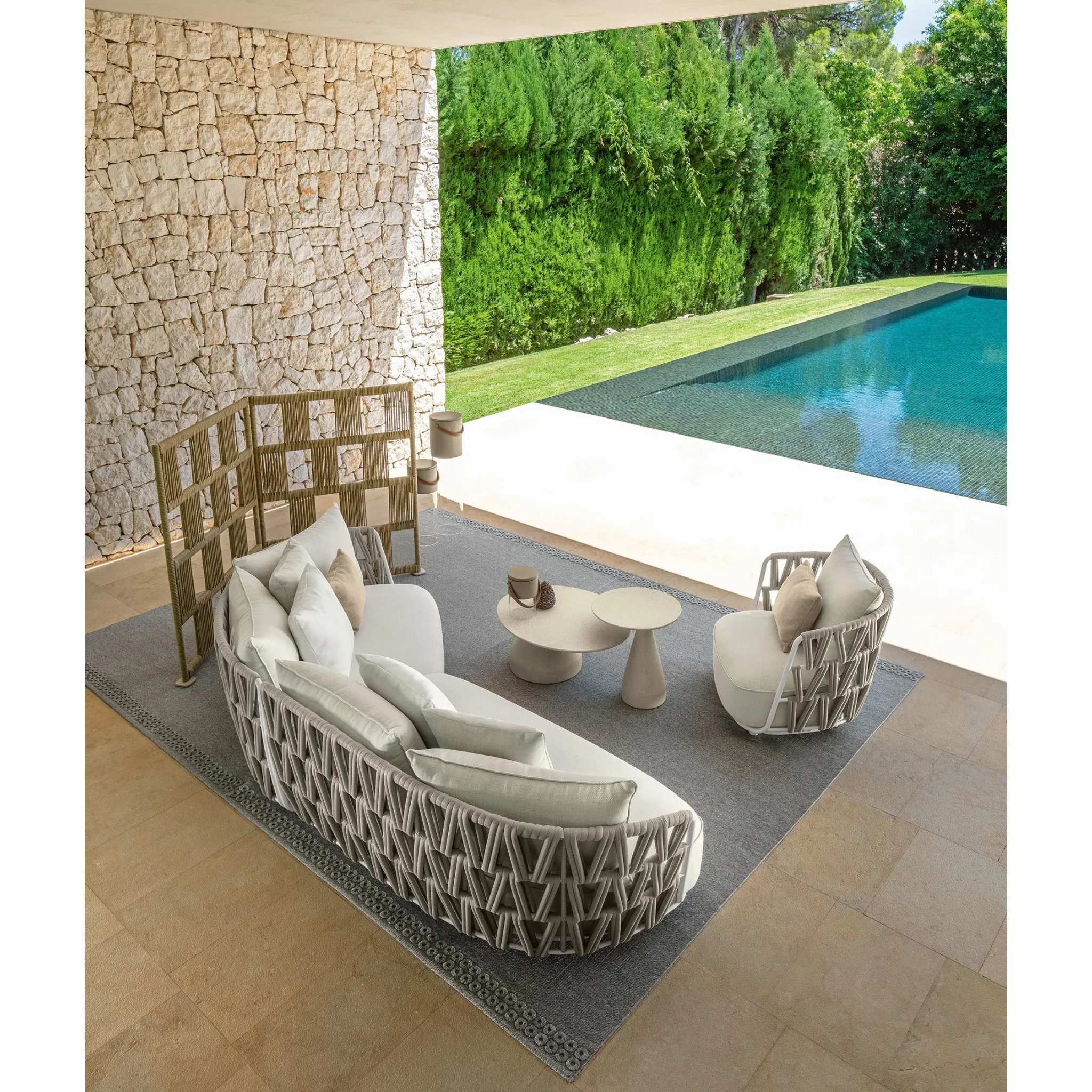 Padded Rope 2-Seater Outdoor Sofa | Talenti Swipe
