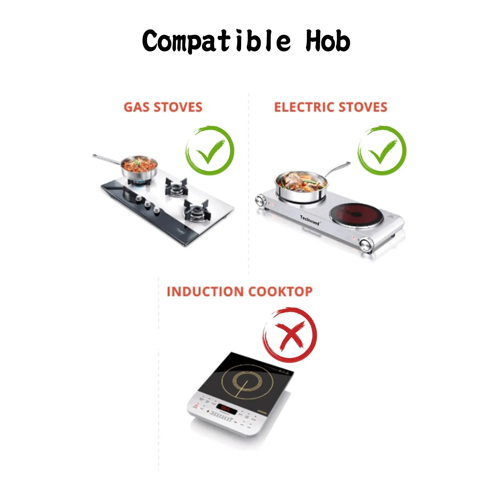 Pan Lid Glass 28cm 5-star customer support Titanium Coating   Outstanding Wok Non-Stick KOMAN