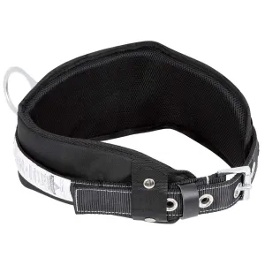 Peakworks Fall Protection Safety Harness Restraint Belt with Padded Lumbar Support, 1 D-Ring, Black, Medium, V8056012