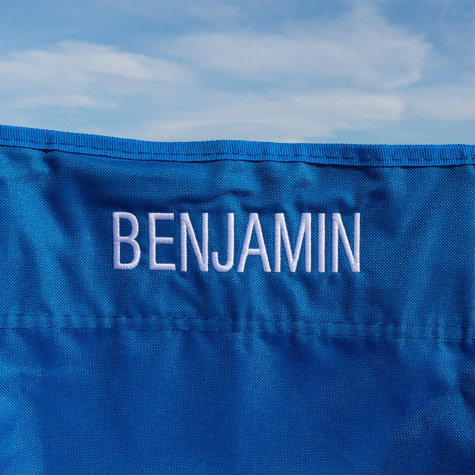 Personalised Kids' Foldable Camping Beach Chair - Blue