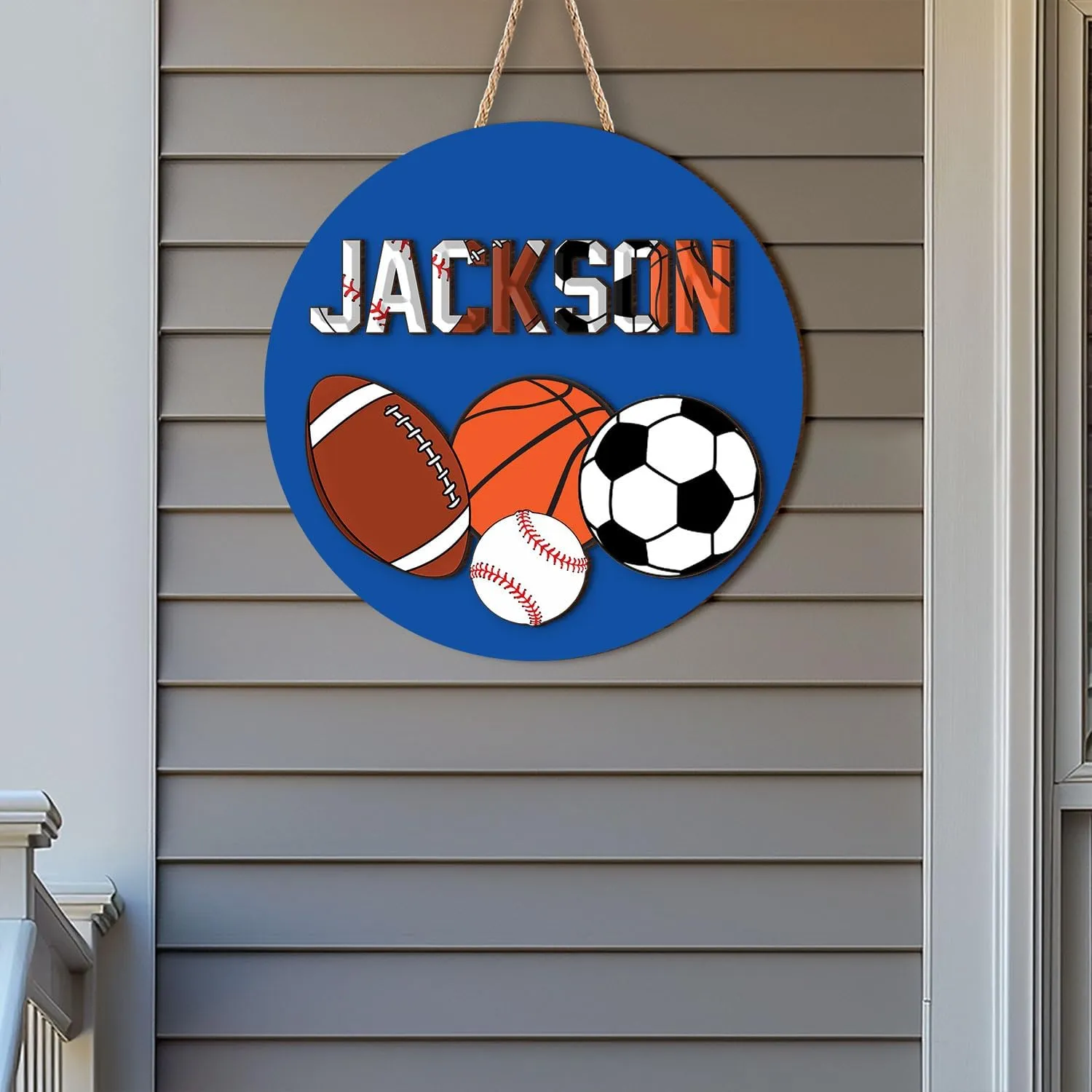 Personalized Sport Wooden Plaque, Multiple Sports Wooden Sign, Custom Name Wood Sign, Sport Gift For Son, Daughter, Boy, Girl, Kid