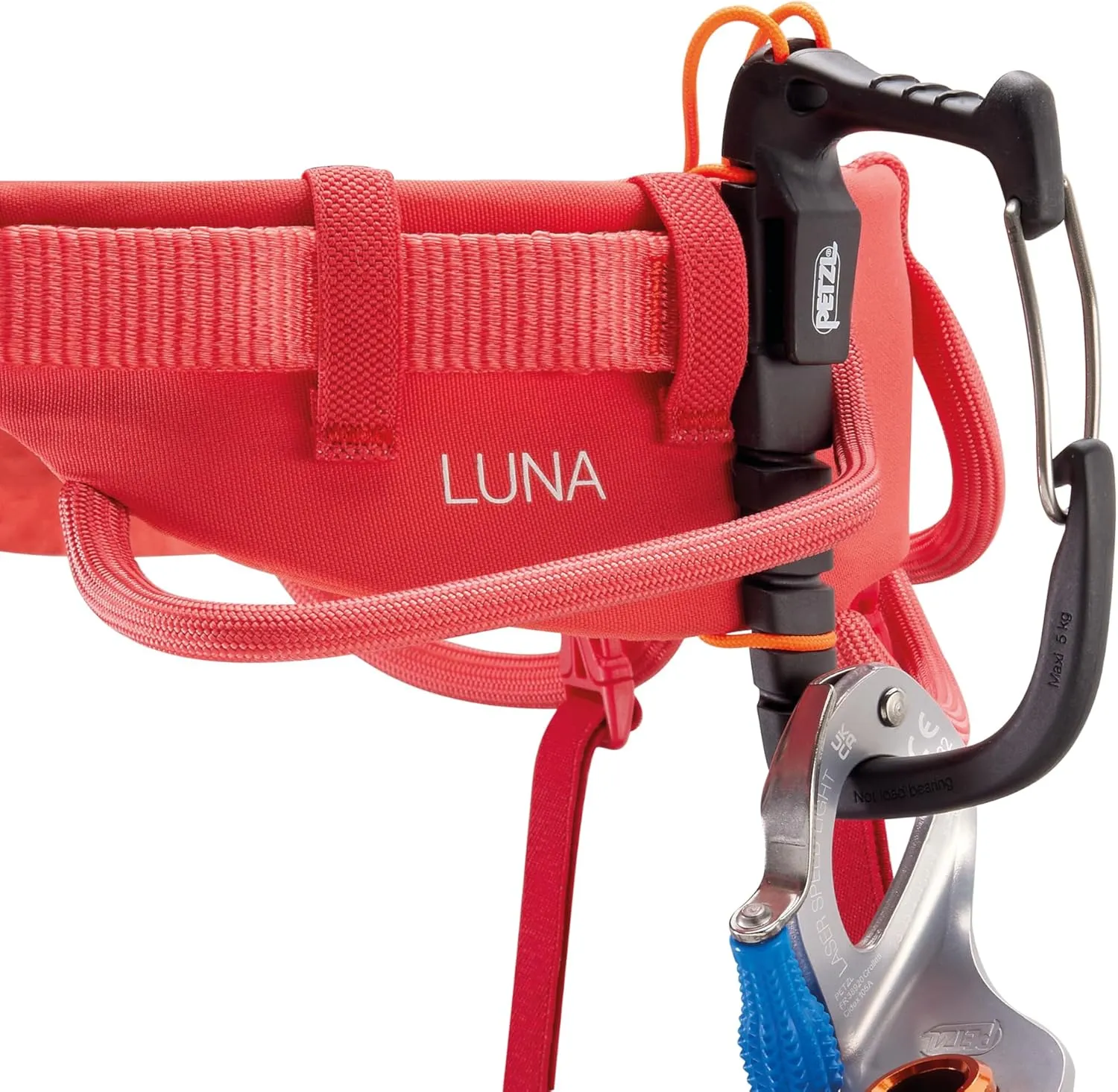 PETZL Luna Women's Harness - Adjustable Rock and Ice Climbing Harness for Single and Multi-Pitch Climbs - Violet