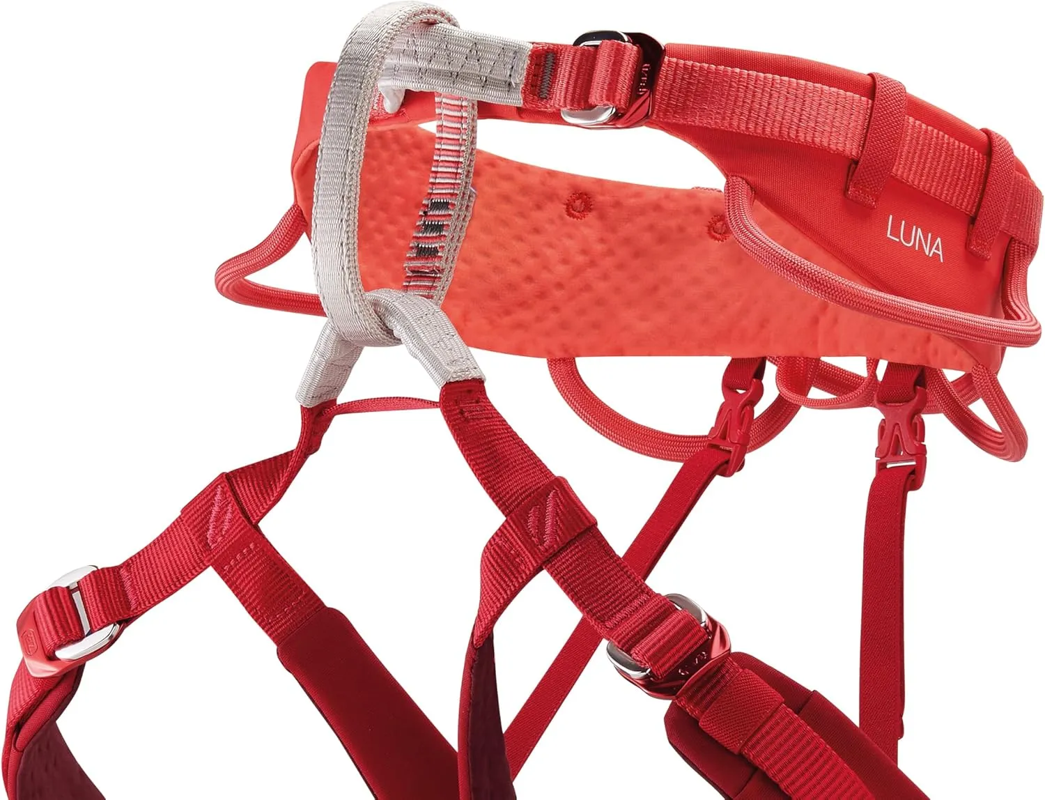 PETZL Luna Women's Harness - Adjustable Rock and Ice Climbing Harness for Single and Multi-Pitch Climbs - Violet