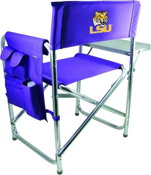PICNIC TIME NCAA Cal Bears Sports Chair with Side Table - Beach Chair - Camp Chair for Adults