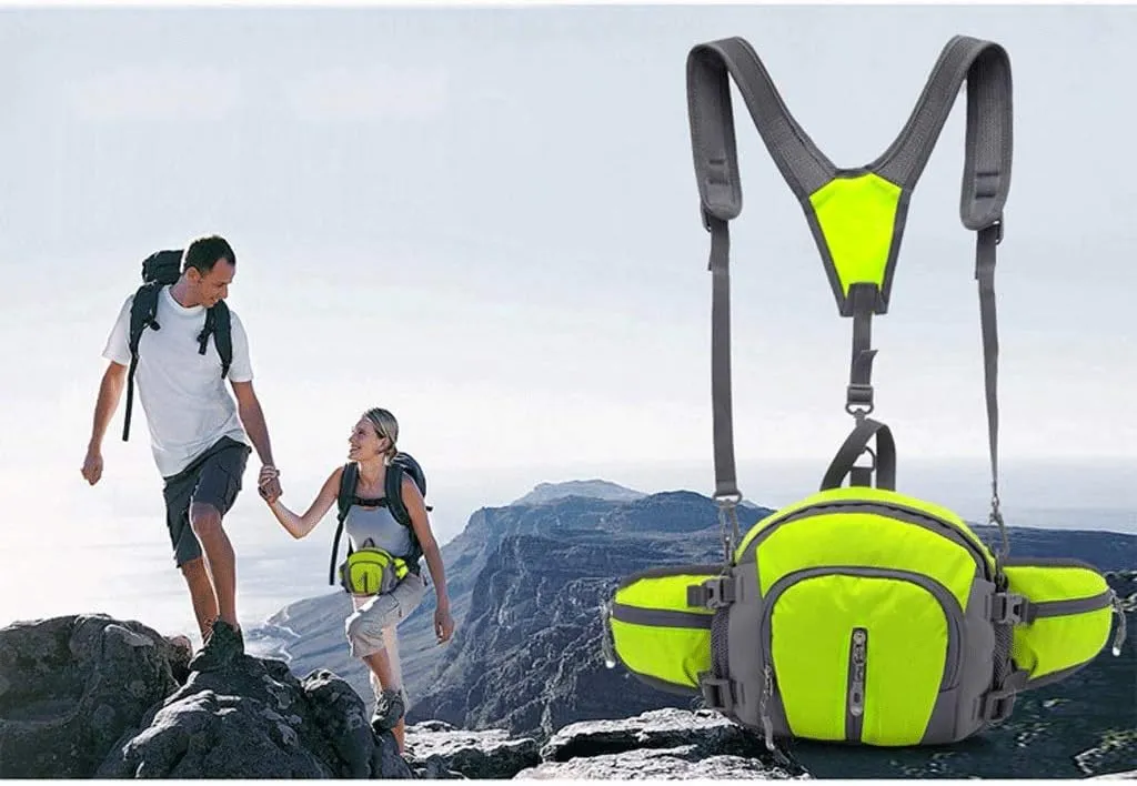 Pocket Bike Cycling Large Capacity Kettle Waist Bag Outdoor Sports Multifunction Bag Men And Women Travel Backpack(A)