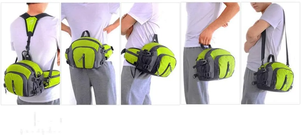 Pocket Bike Cycling Large Capacity Kettle Waist Bag Outdoor Sports Multifunction Bag Men And Women Travel Backpack(A)