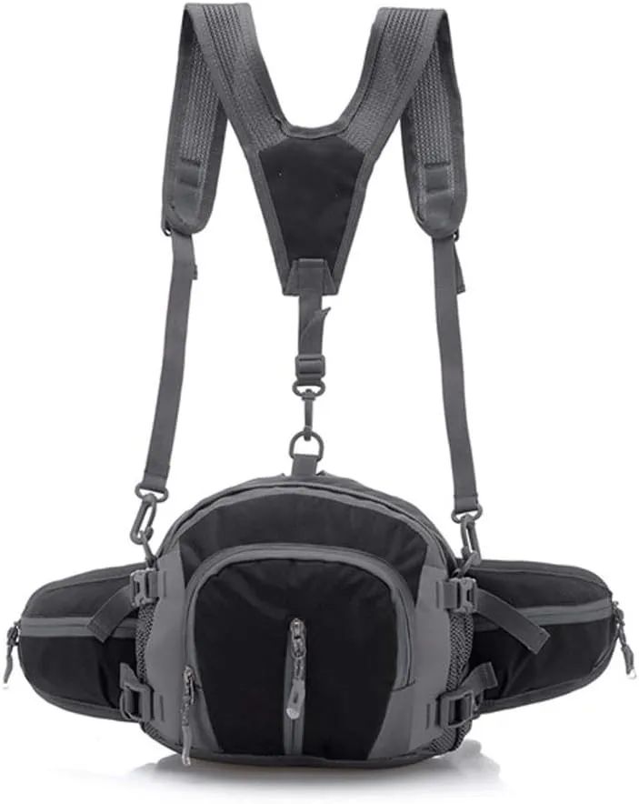 Pocket Bike Cycling Large Capacity Kettle Waist Bag Outdoor Sports Multifunction Bag Men And Women Travel Backpack(A)
