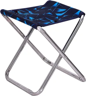 Portable Camping Folding Chairs Outdoor,Lightweight Collapsible Sketch Chair Fold Up Aluminium Stools Footstool for Fishing/Picnic/Travel/Hiking