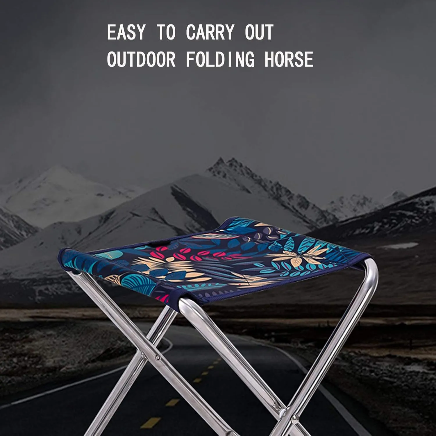 Portable Camping Folding Chairs Outdoor,Lightweight Collapsible Sketch Chair Fold Up Aluminium Stools Footstool for Fishing/Picnic/Travel/Hiking