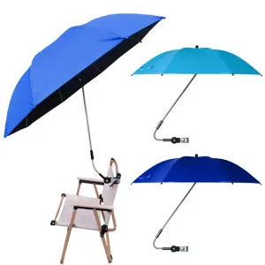 Portable Chair Umbrella with Clamp – UV Protection Waterproof Parasol for Outdoor Camping, Fishing, Patio, and Beach