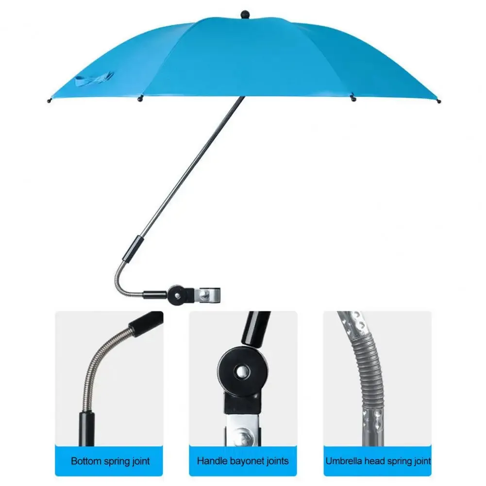 Portable Chair Umbrella with Clamp – UV Protection Waterproof Parasol for Outdoor Camping, Fishing, Patio, and Beach