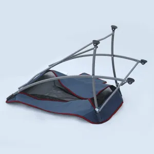 Portable Chairs Camping Folding High Back Chairs Outdoor Portable Fishing Chair Garden Recliner for Picnic Beach Hiking BBQ 0626 (Color : Blue)