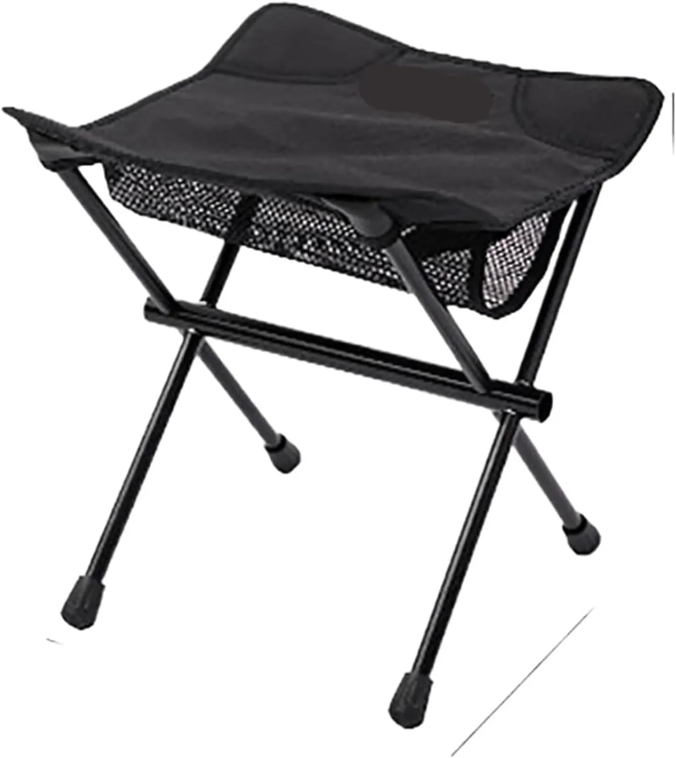 Portable Moon Chair Outdoor Folding Ultralight Aluminum Alloy Camping Beach Chair Maza Fishing Stool(Black)